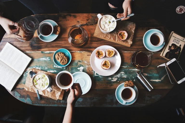 German dining etiquette.
