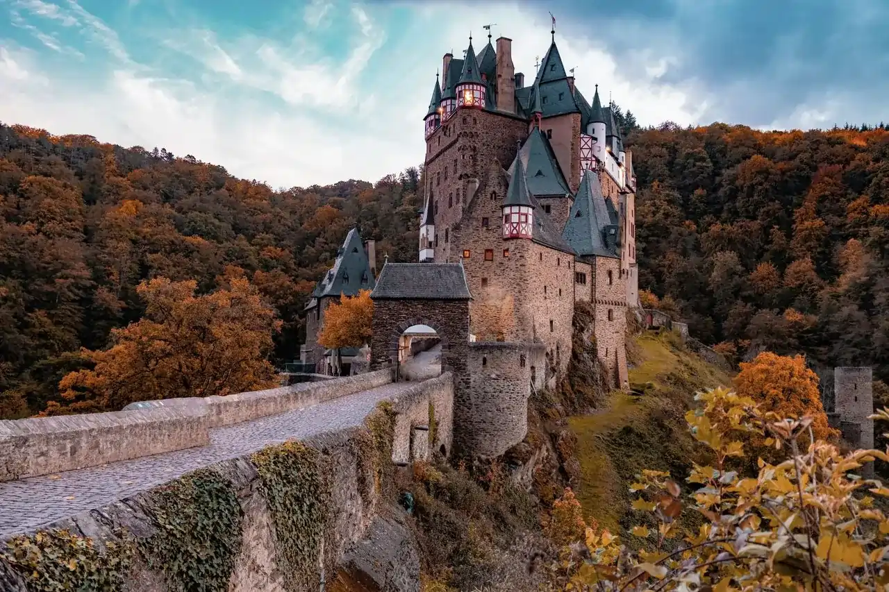 Eltz Castle Rhineland-Palatinate Germany forest valley