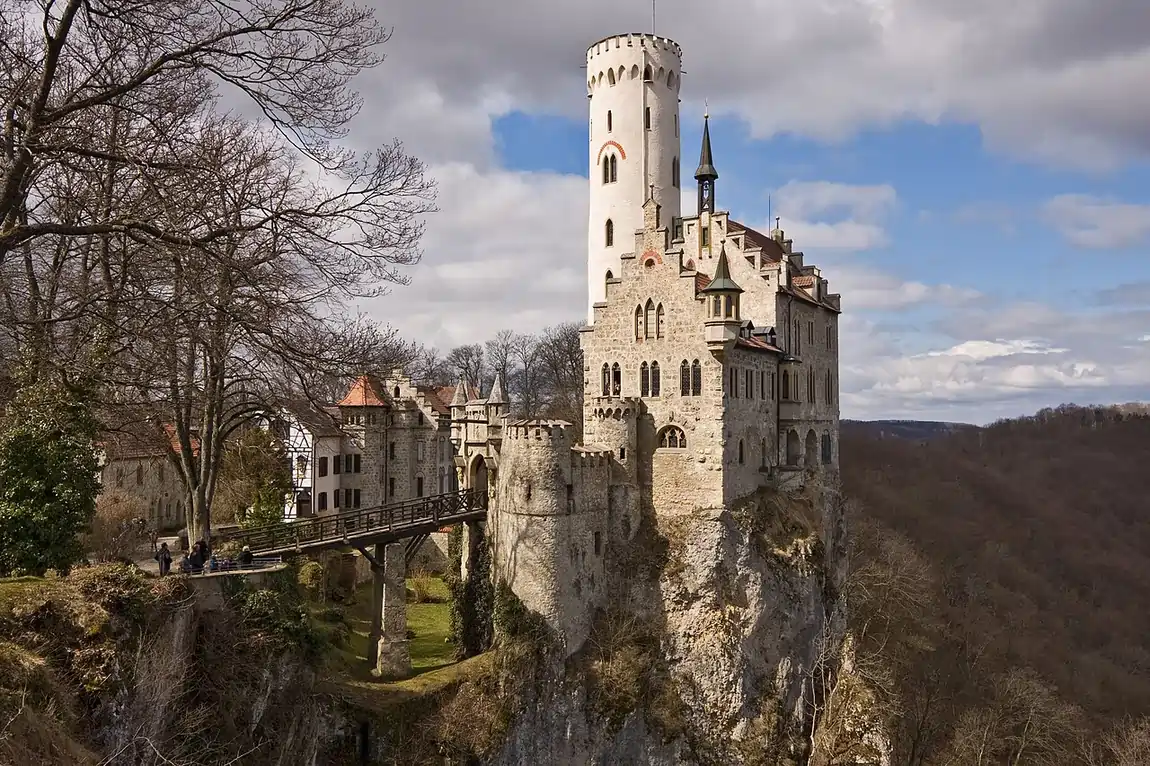 Lichtenstein Castle cliff Swabian Alb Germany